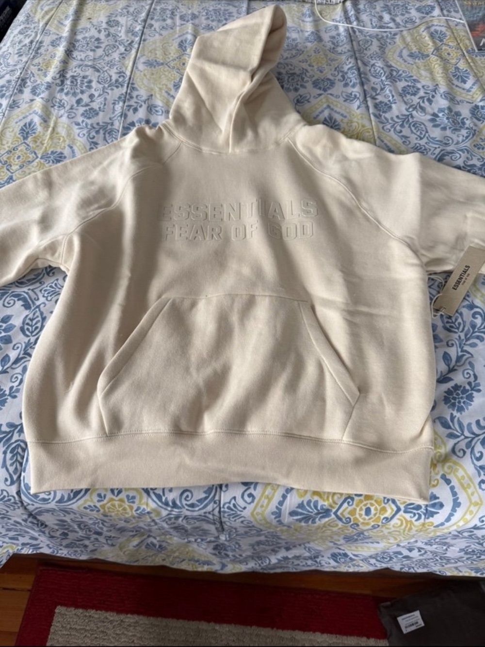 Essentials Fear of God Men’s Egg Shell Fleece Hoodie